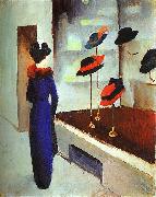 August Macke Milliner's Shop oil painting picture wholesale